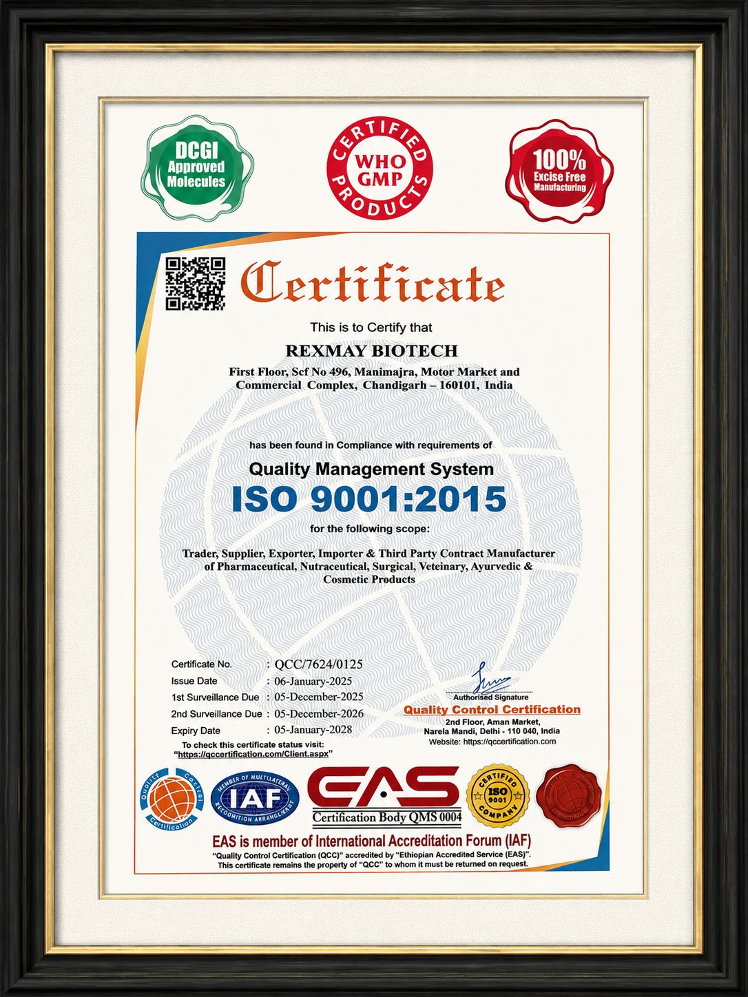 Certifications
